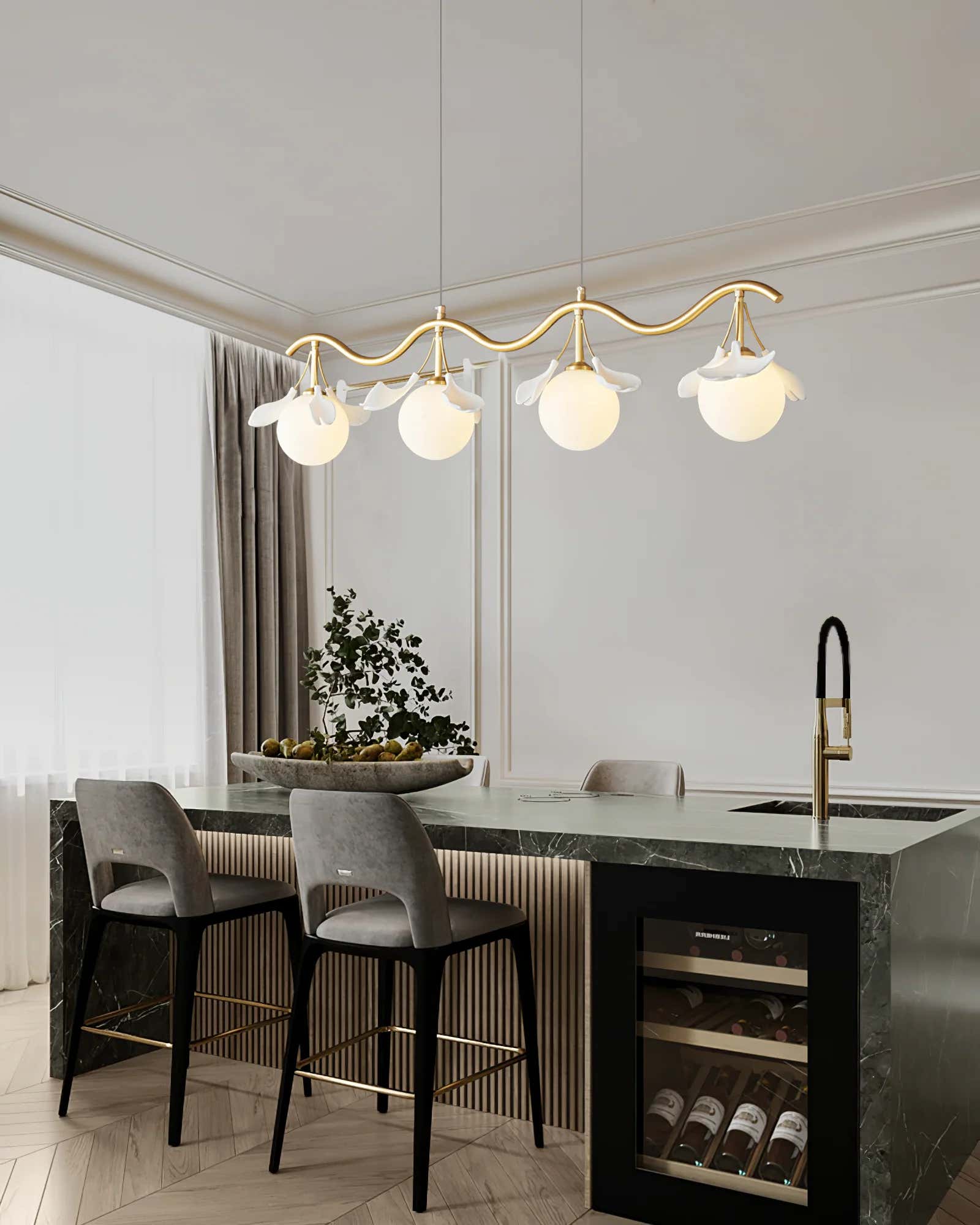 Evander Gingko Chandelier