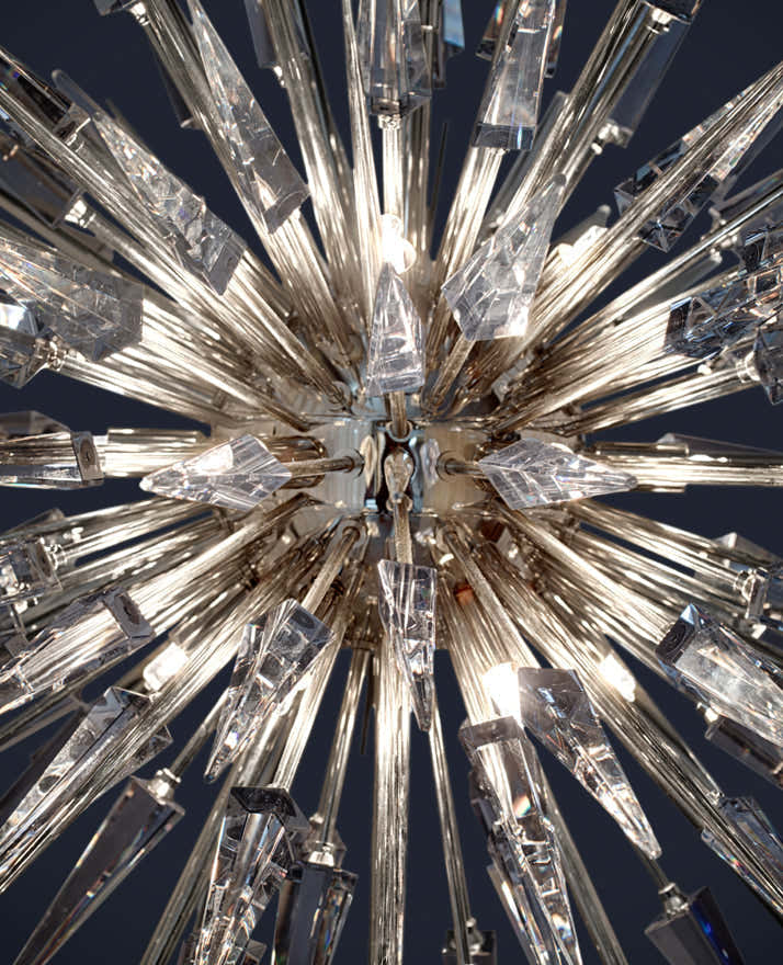 Explosion 18 Light Crystal Modern Chandelier - Luxxu