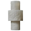 Half Cylinder Alabaster Wall Sconces