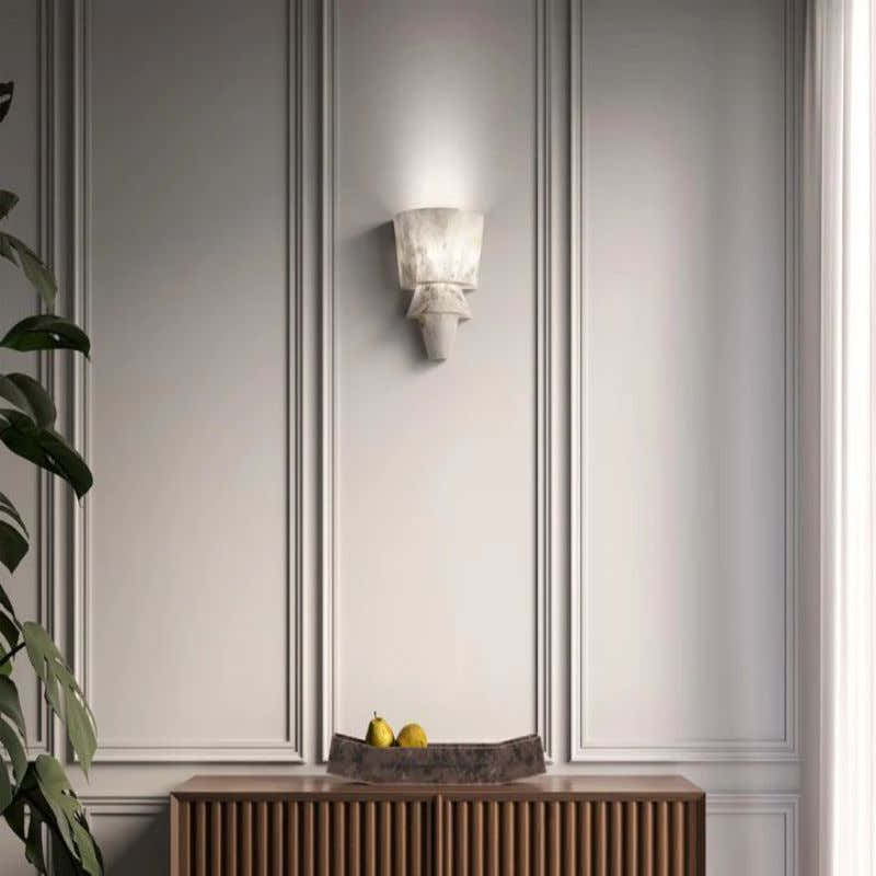 Alabaster Wall Sconce 12”