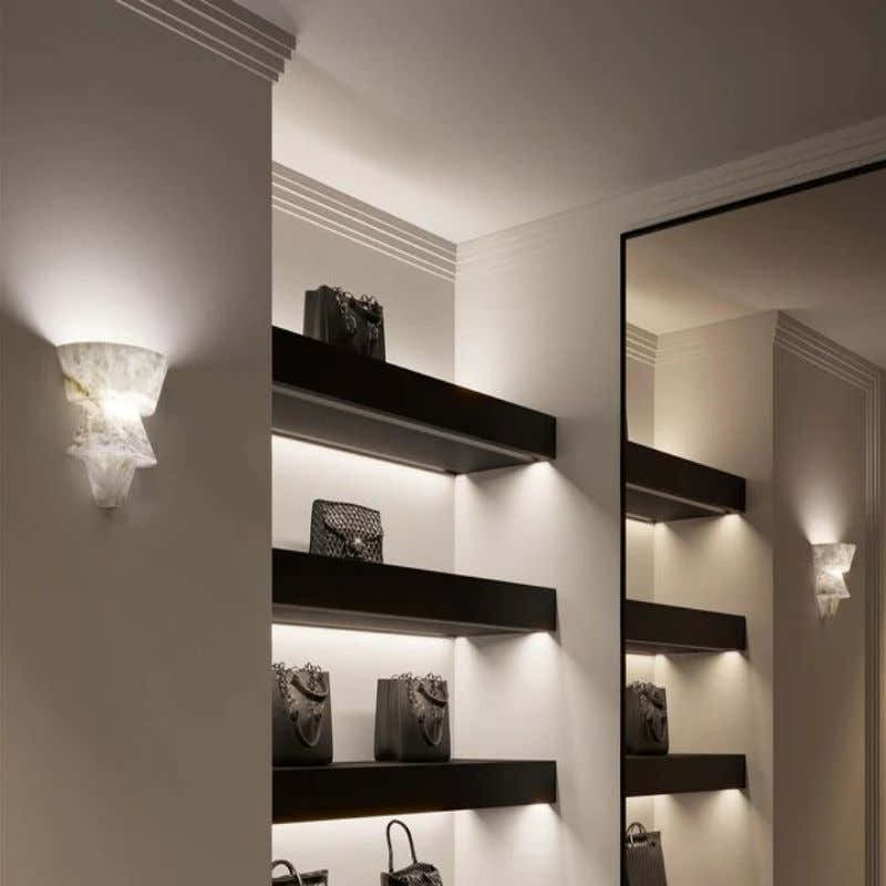 Alabaster Wall Sconce 9”