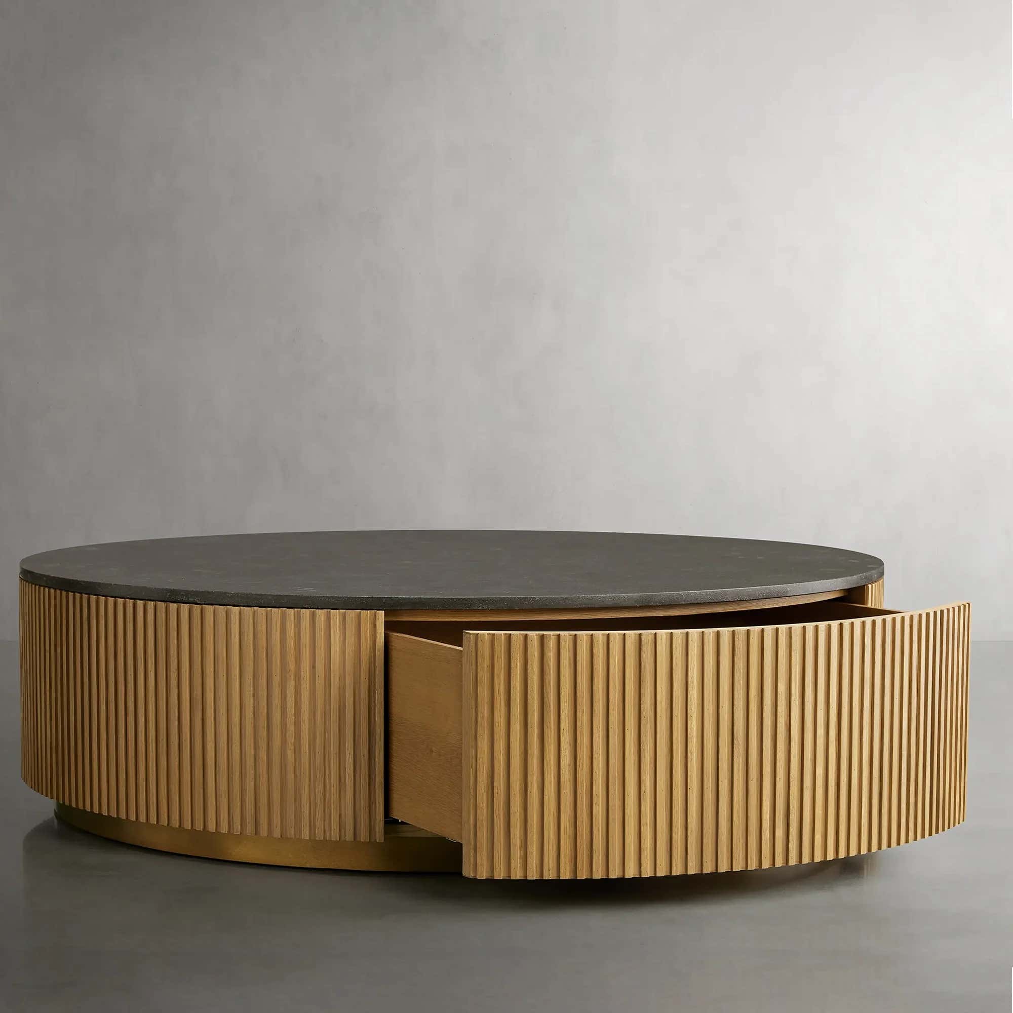 Arden Round Storage Coffee Table