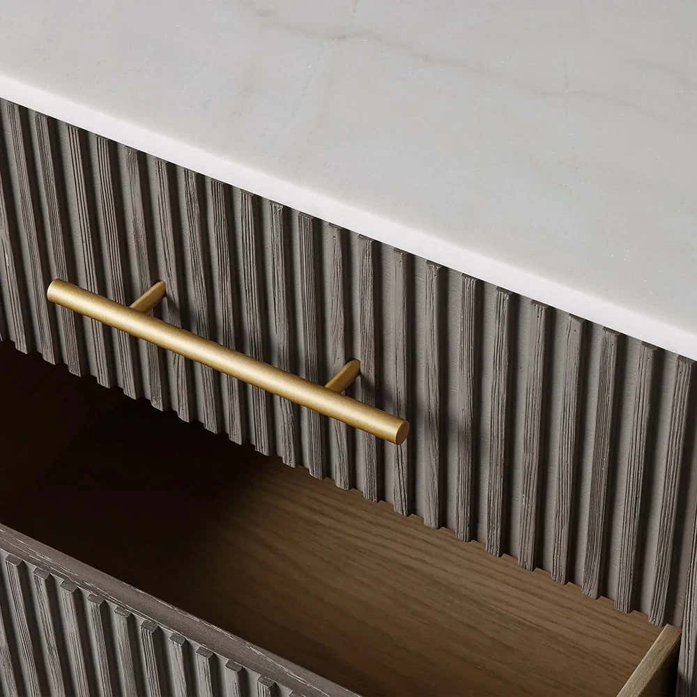 Arden Closed Nightstand in Oak