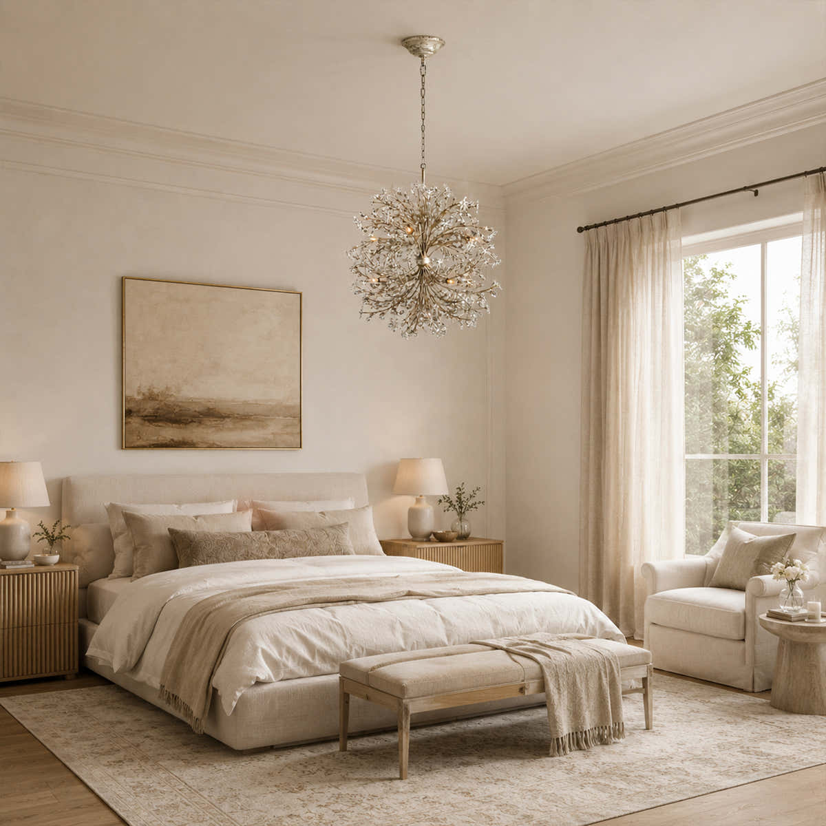 Fiore 8-Light Round Chandelier 35"