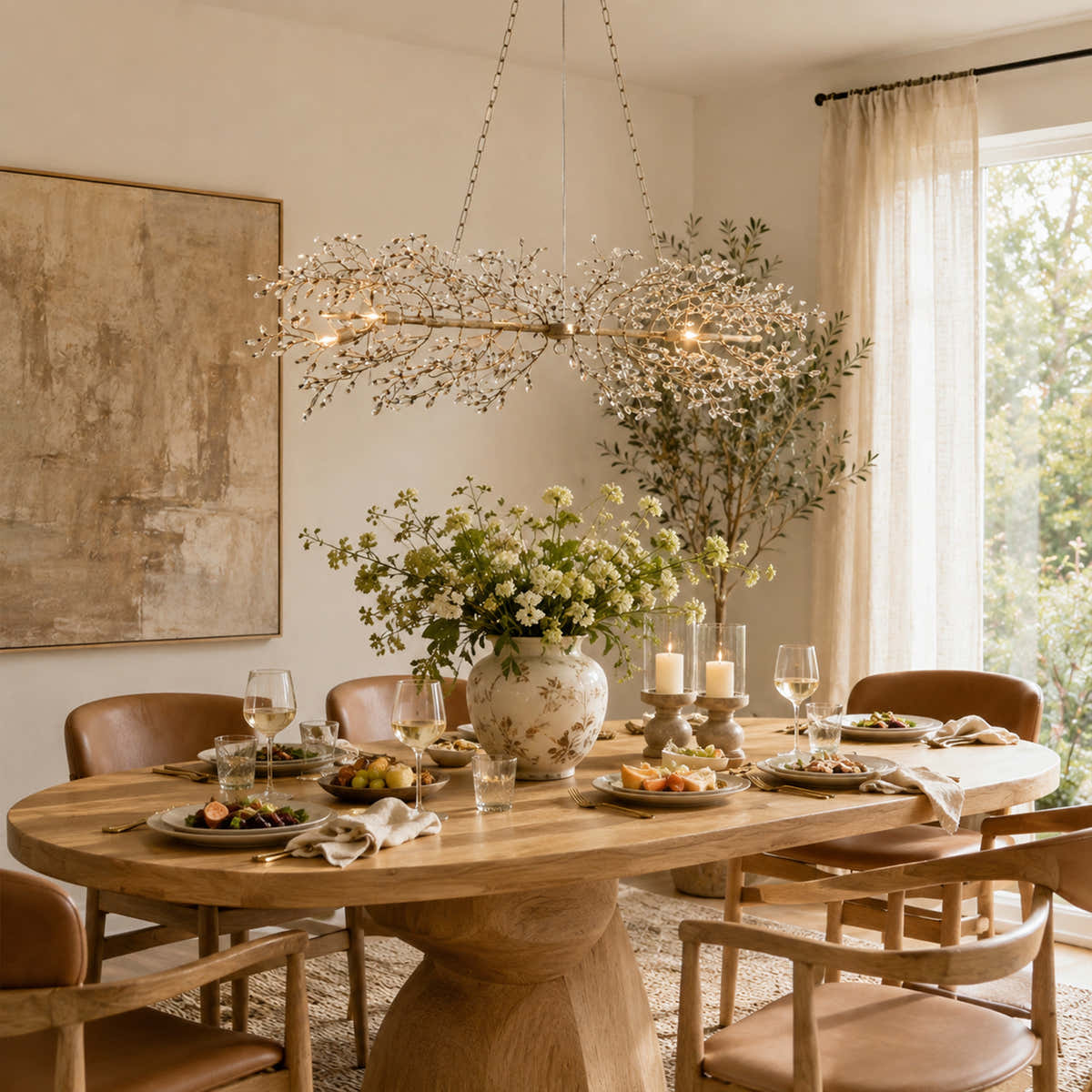 Fiore Linear Chandelier 43" 51" 68"