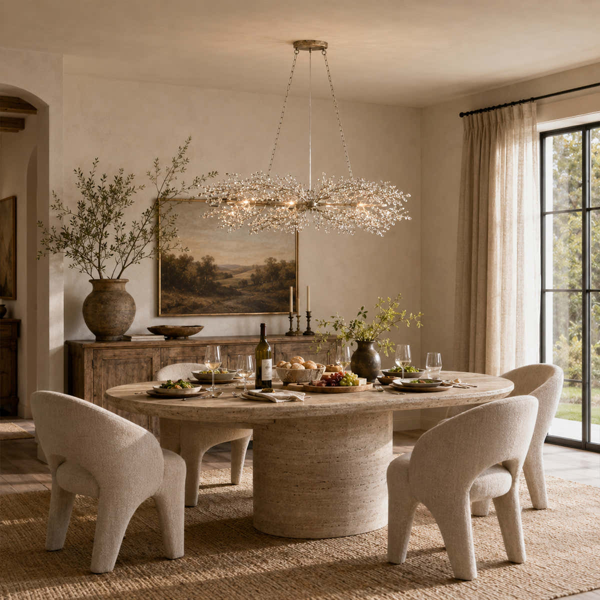 Fiore Linear Chandelier 43" 51" 68"