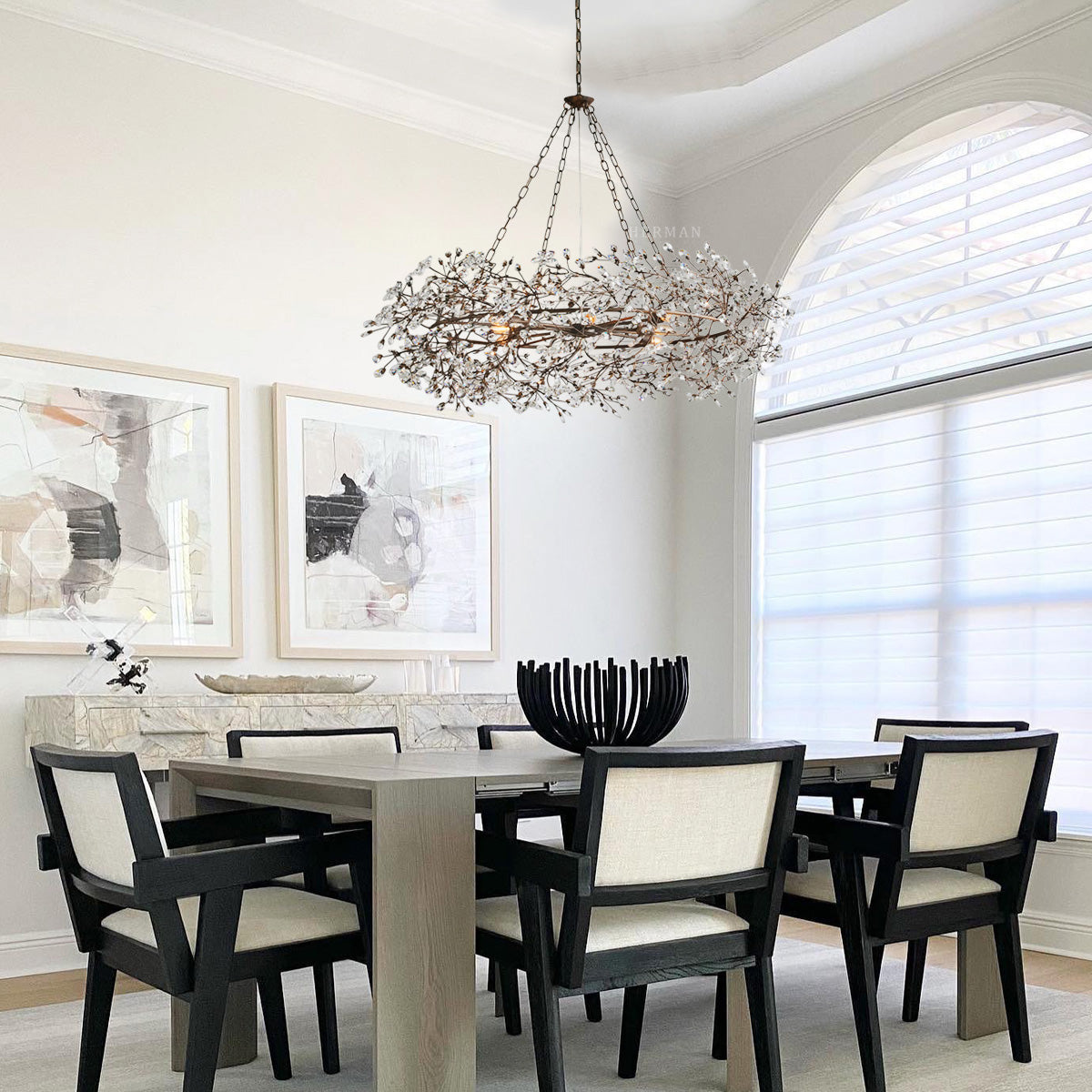 Fiore Crown Chandelier 39" 48" 60"