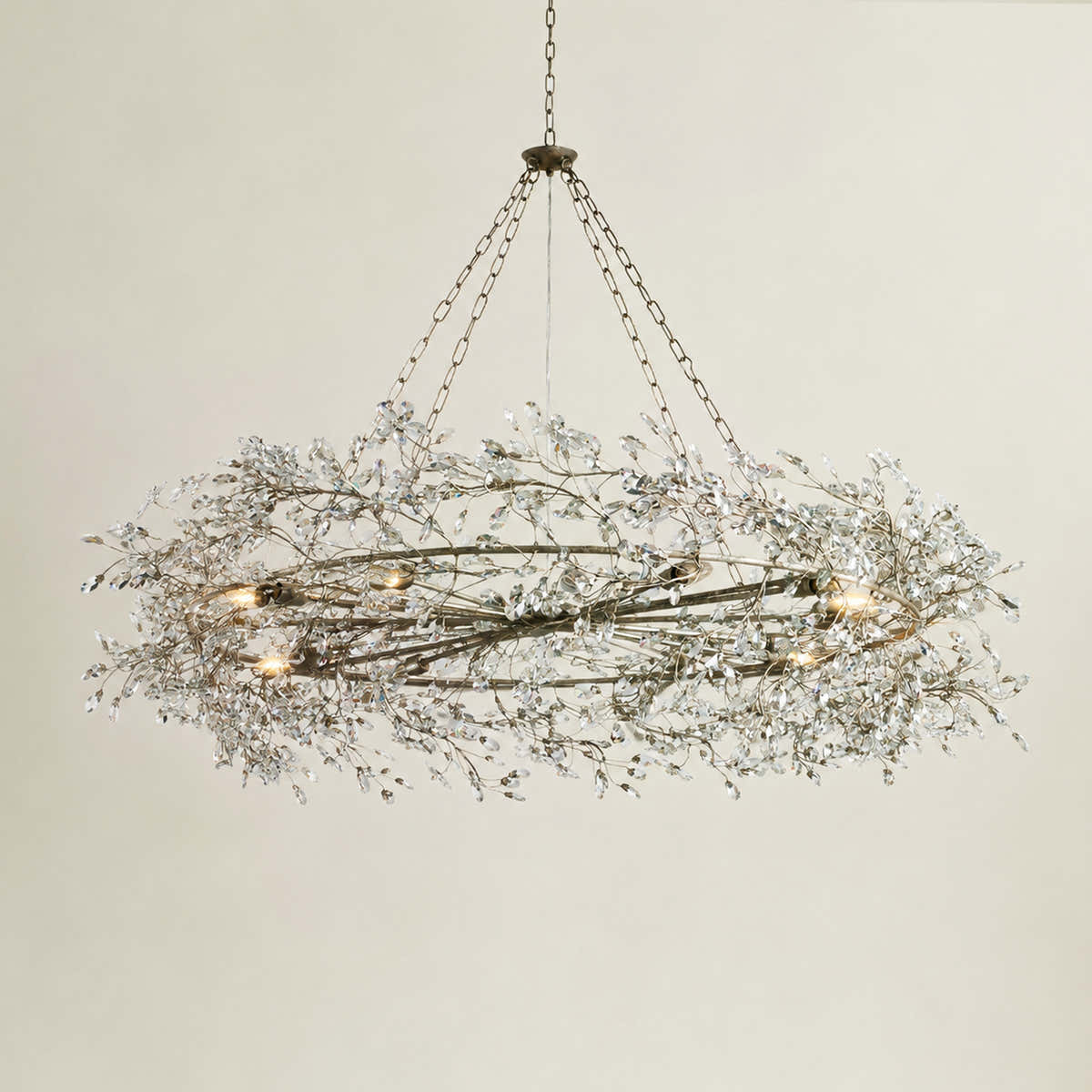 Fiore Crown Chandelier 39" 48" 60"