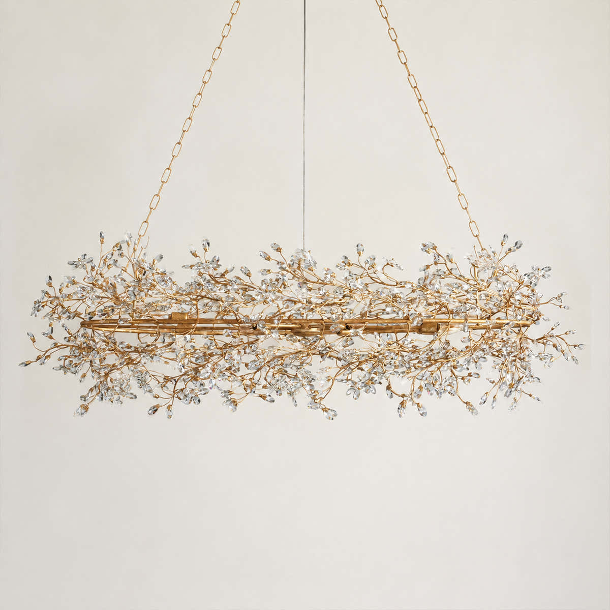 Fiore Oval Crystal Chandelier 52" 66"