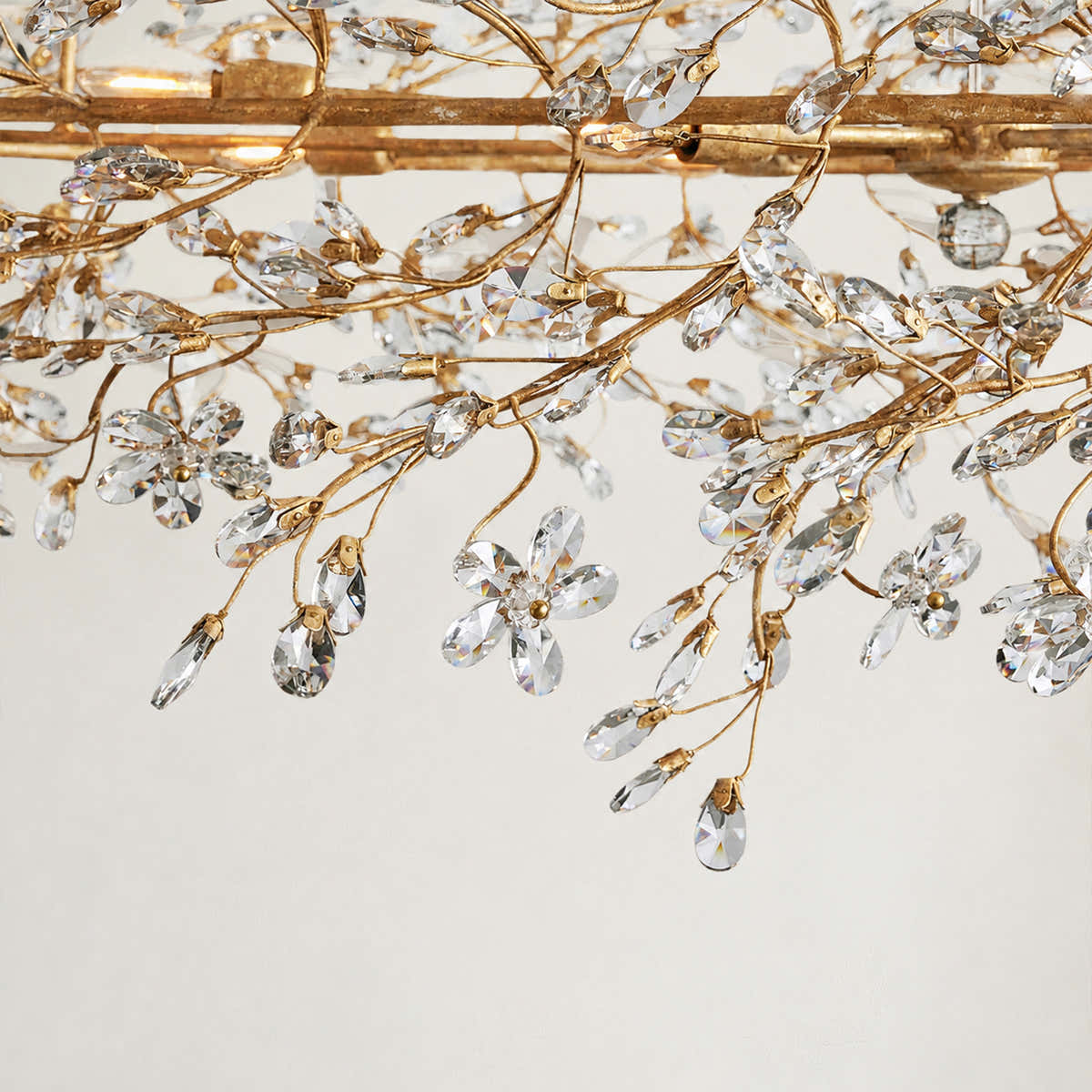 Fiore Oval Crystal Chandelier 52" 66"
