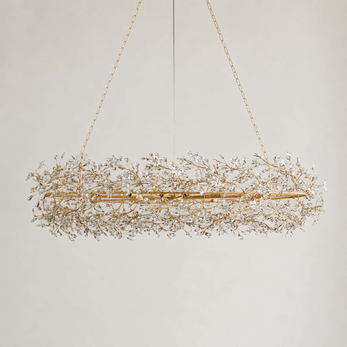 Fiore Oval Crystal Chandelier 52" 66"
