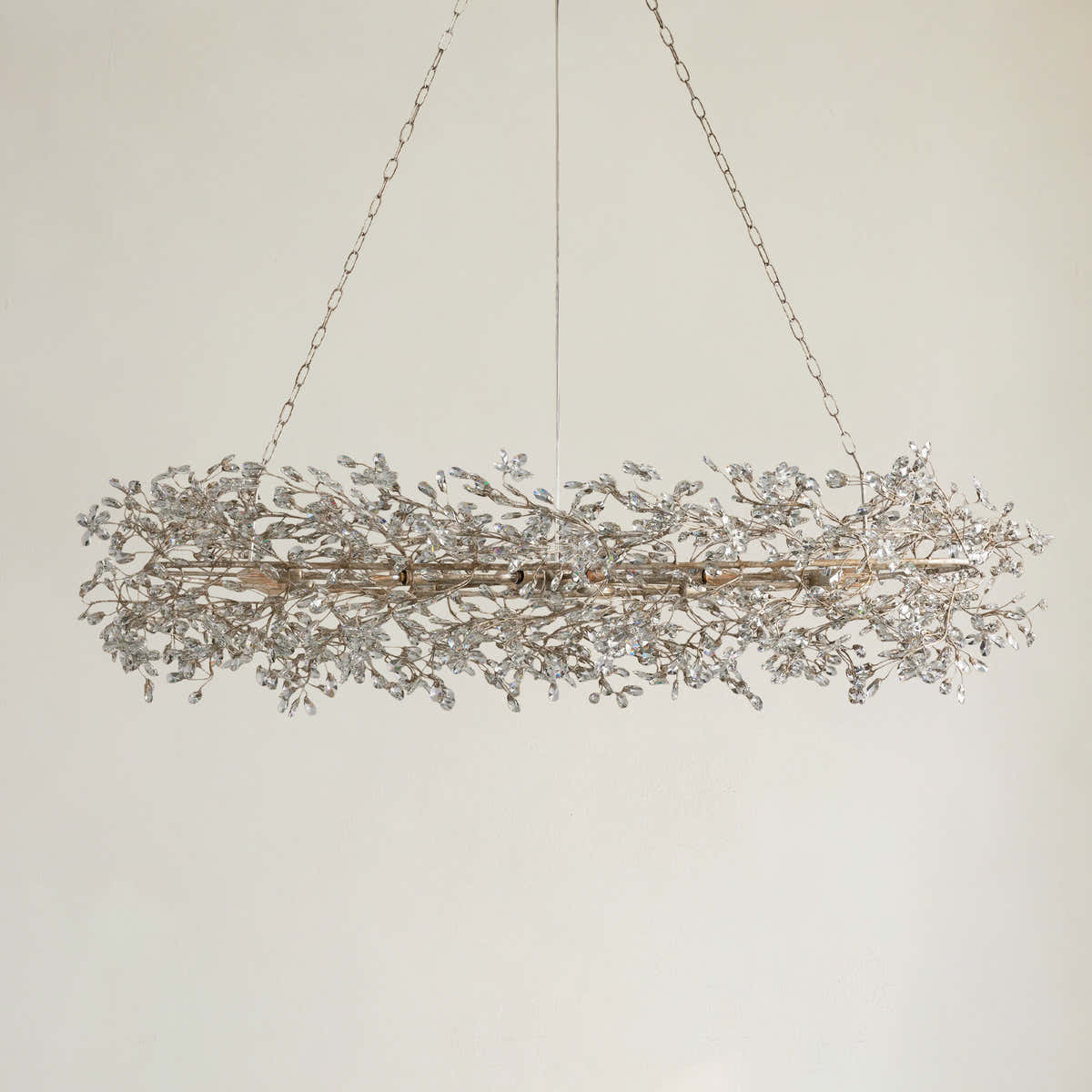 Fiore Oval Crystal Chandelier 52" 66"
