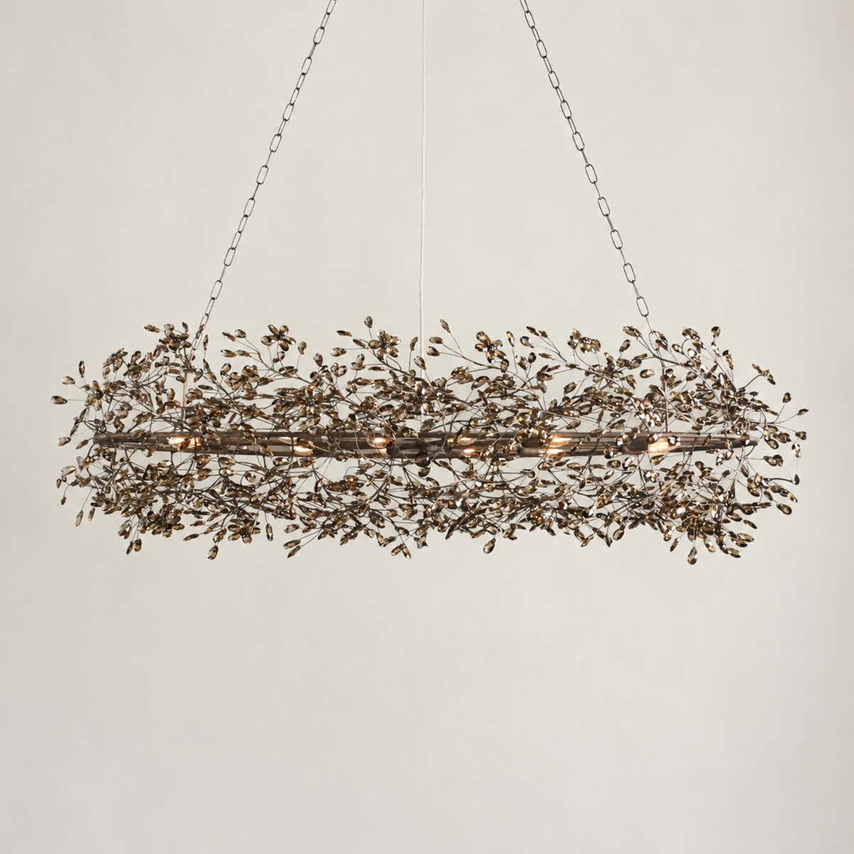 Fiore Oval Crystal Chandelier 52" 66"