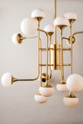 Astoria Modern Brass Chandelier - 4716-AGB-CE - Hudson Valley