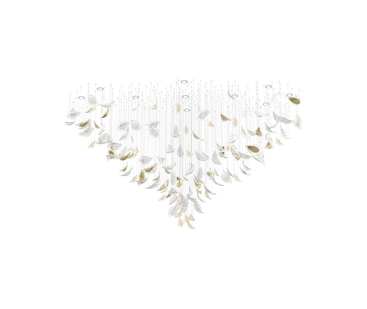 Floating Leaves Chandelier