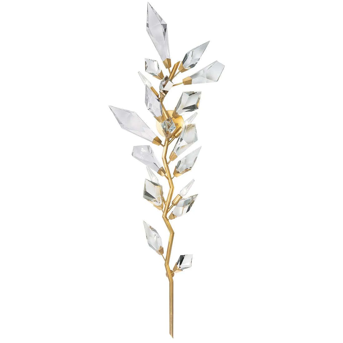 Addison 58" Gold&Silver Crystal Sconce