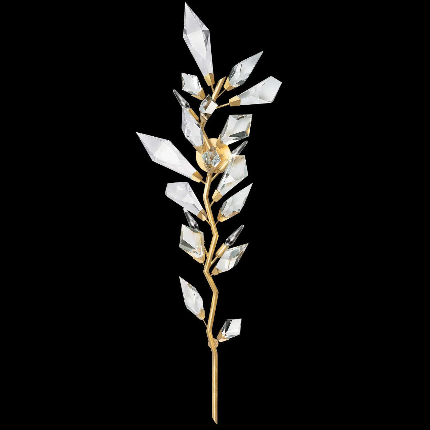 Addison 58" Gold&Silver Crystal Sconce