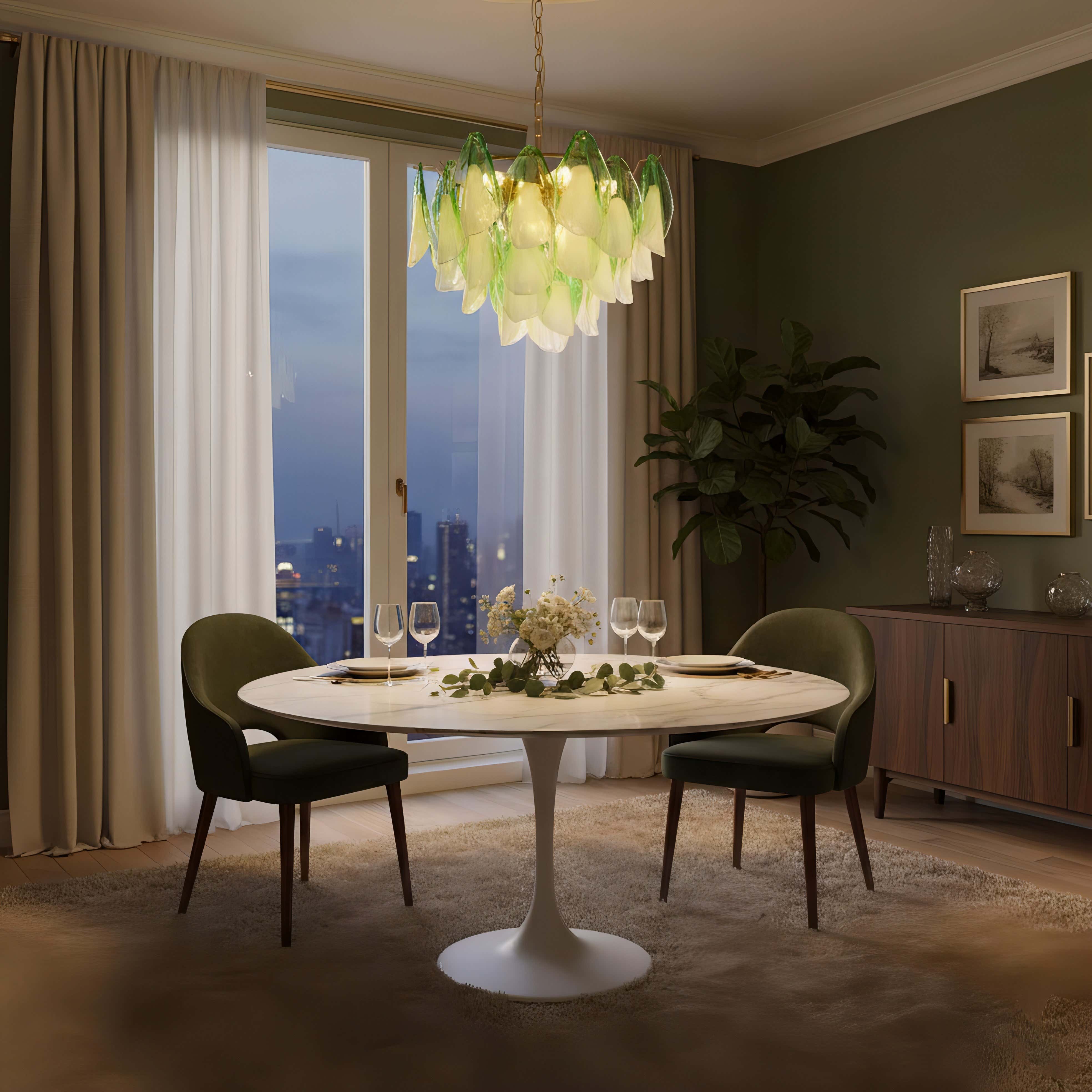 Caia Murano Glass Chandelier for Living Room