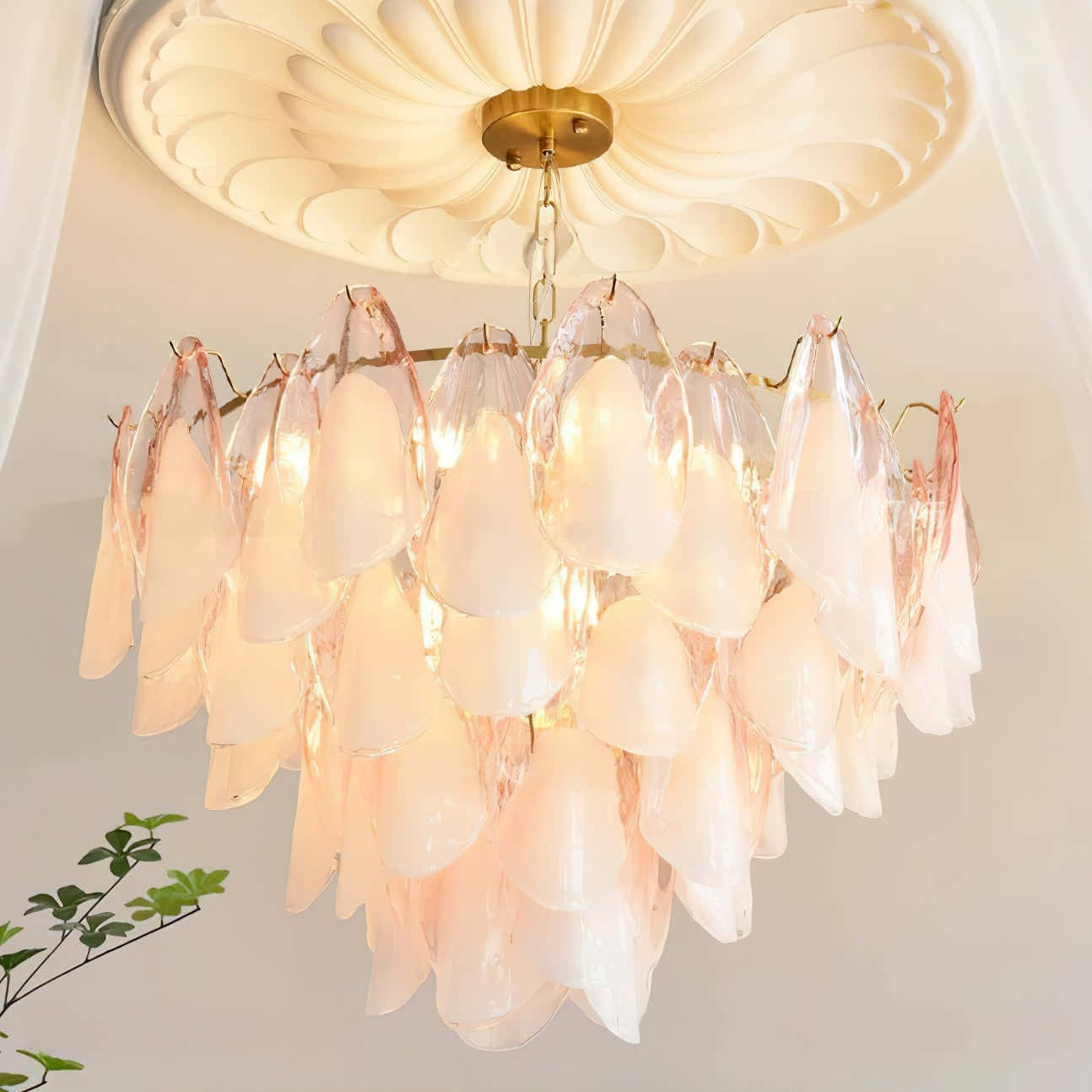 Caia Murano Glass Chandelier for Living Room