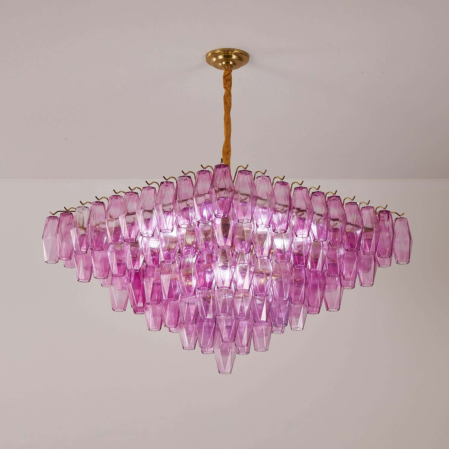 Fuchsia Prism Empire Chandelier