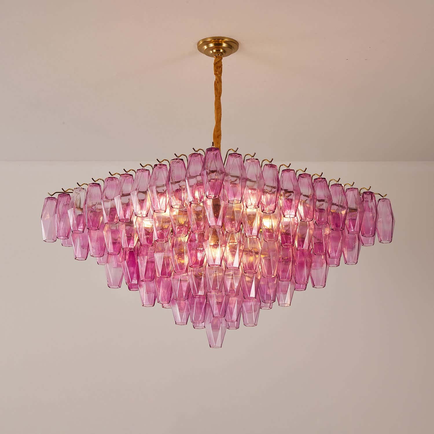 Fuchsia Prism Empire Chandelier