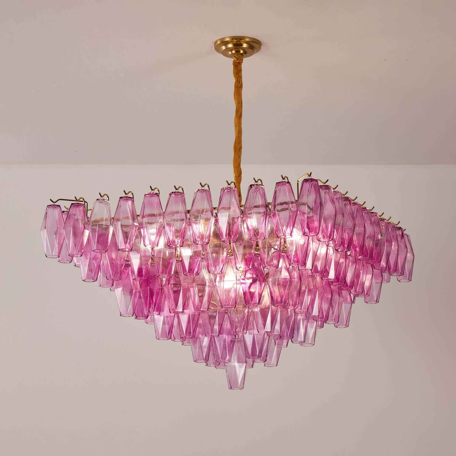 Fuchsia Prism Empire Chandelier