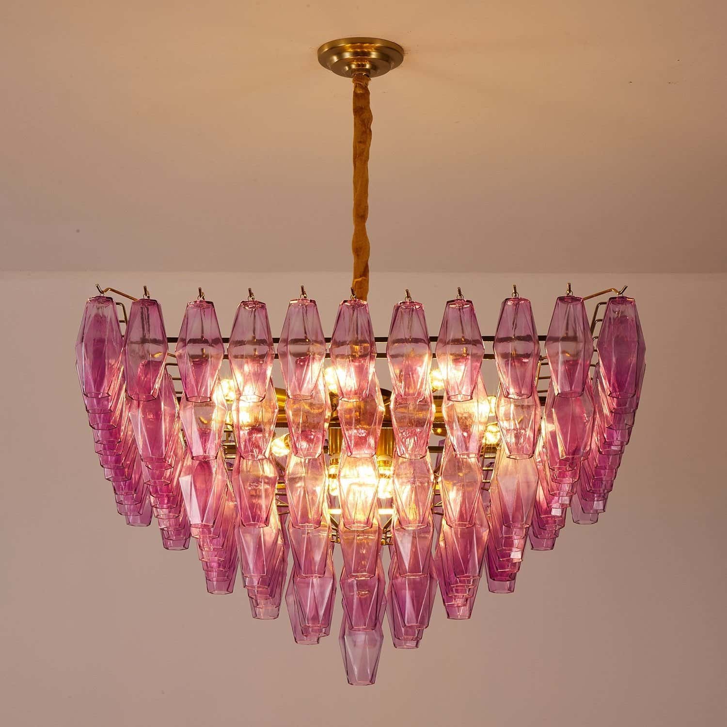 Fuchsia Prism Empire Chandelier