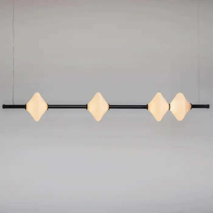 Gem 4 Linear Glass Pendant - 60 inch