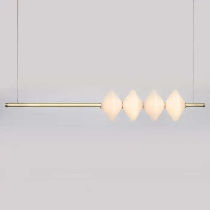 Gem 4 Linear Glass Pendant - 60 inch