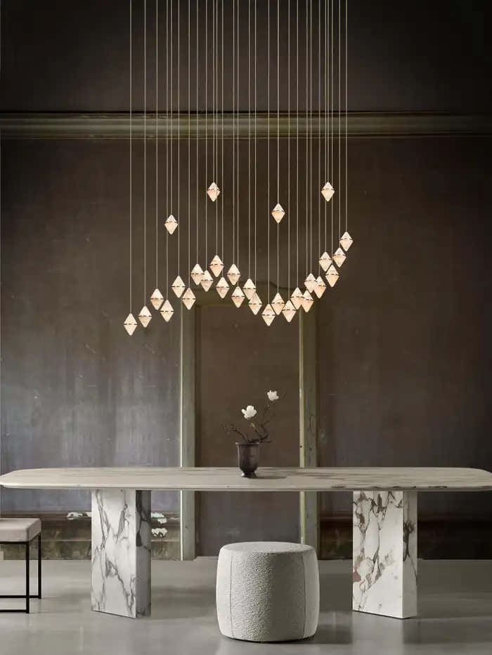 Gem Wave Alabaster Chandelier 26