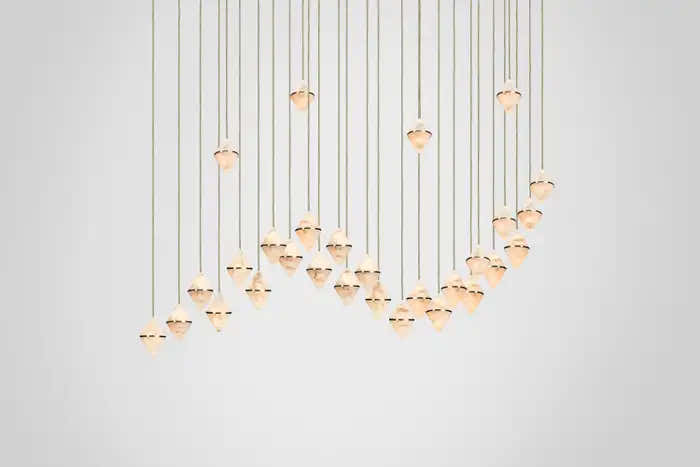 Gem Wave Alabaster Chandelier 26