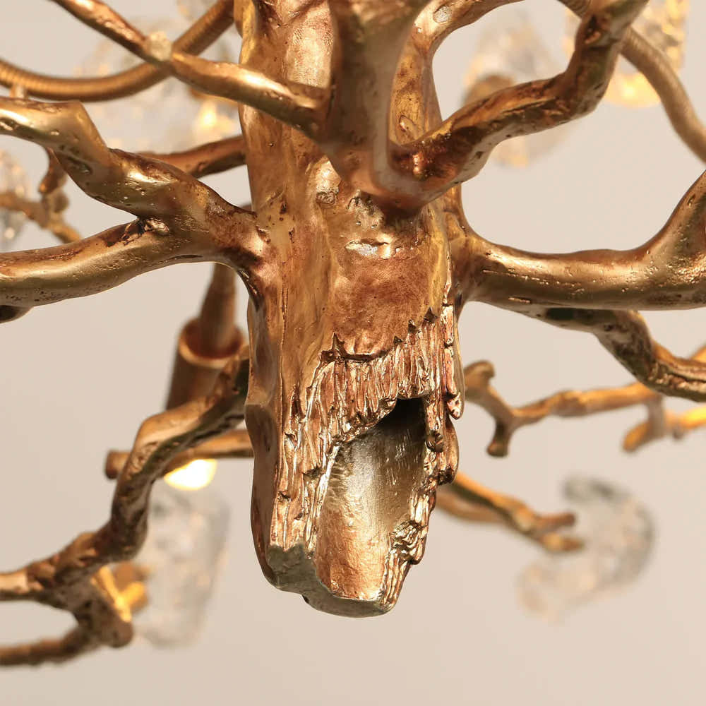Gemstone Branch Chandelier with Artistic Design for Bedroom or Living Room