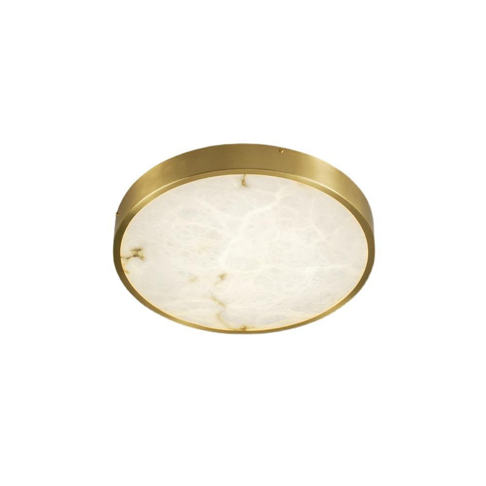 Geometric Alabaster Recessed Ceiling Light