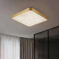 Geometric Alabaster Recessed Ceiling Light