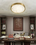 Geometric Alabaster Recessed Ceiling Light