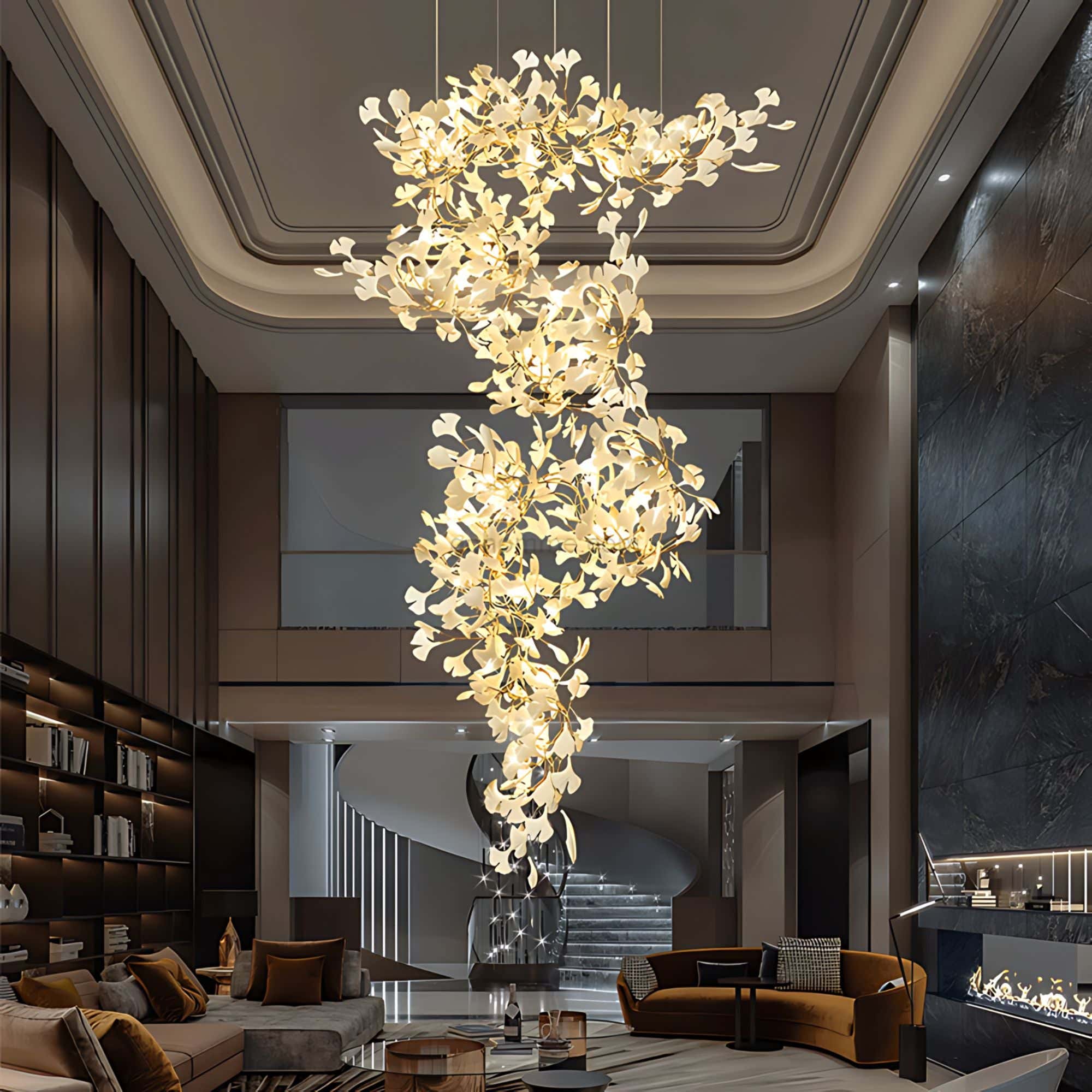 Ginkgo Grand Chandelier