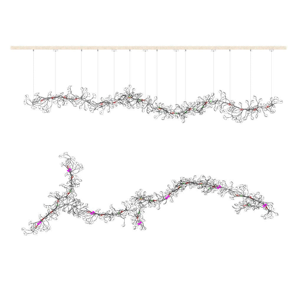 Gingko Chandelier E