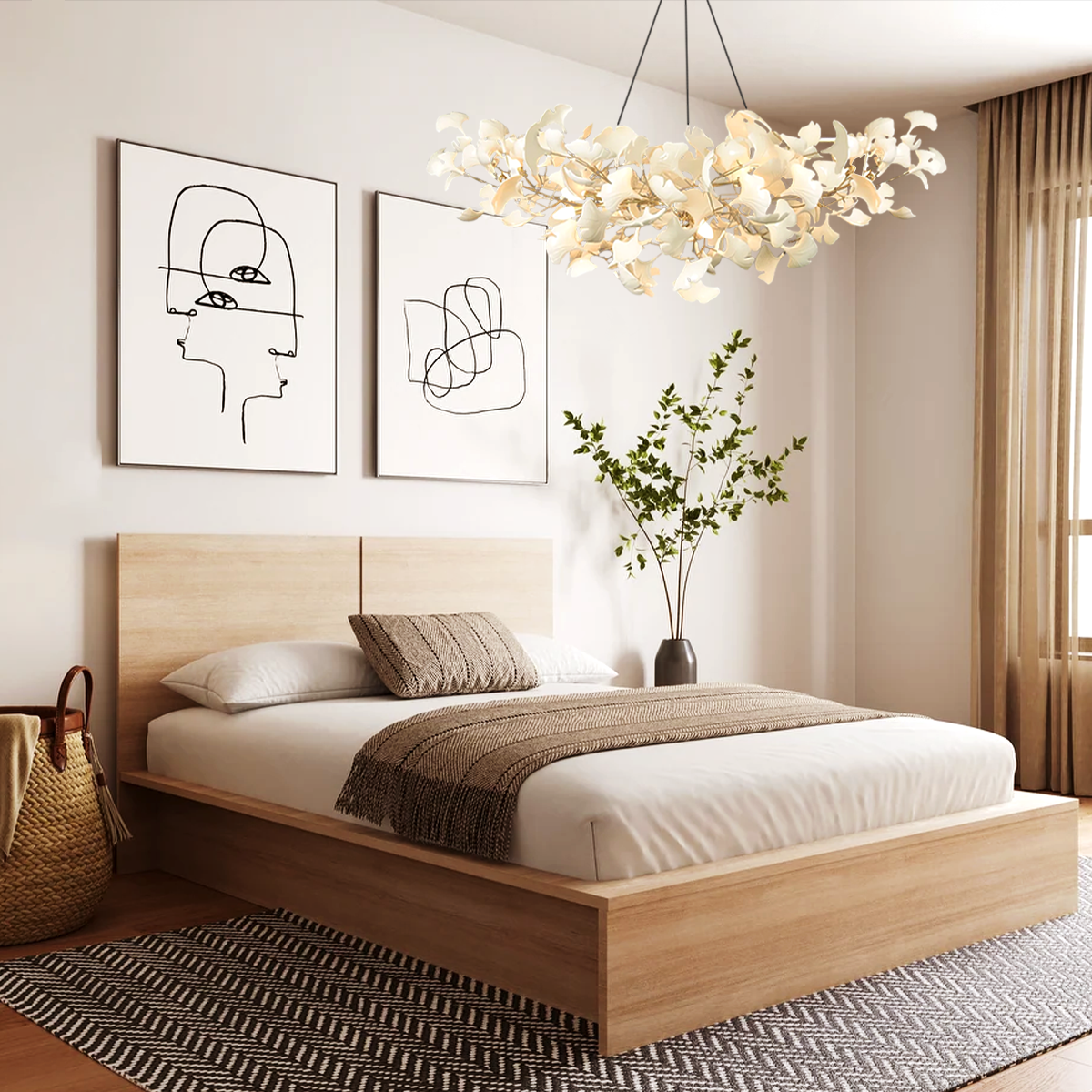 Ginkgo Chandelier Style B