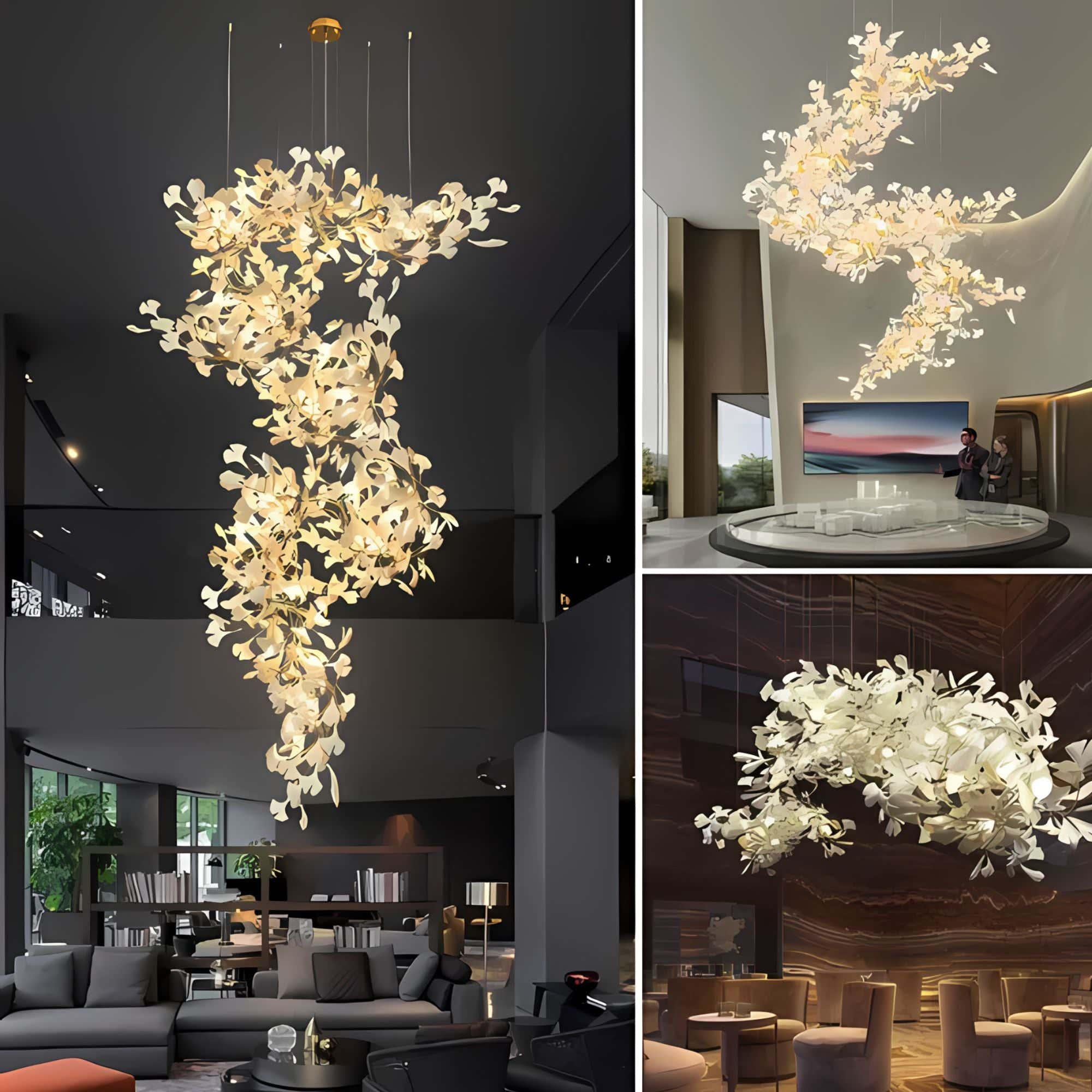 Ginkgo Grand Chandelier