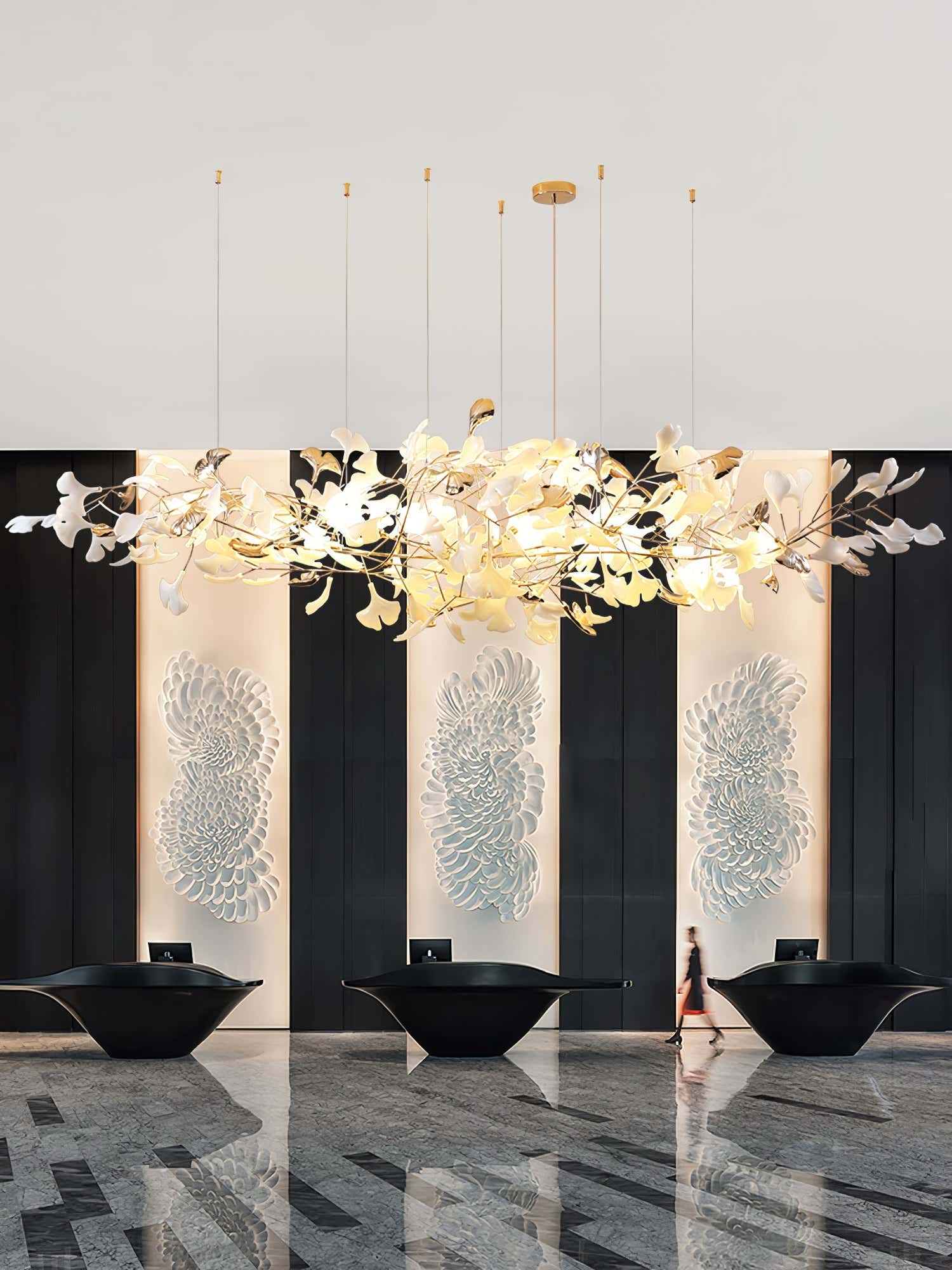 Ginkgo Cloud Chandelier
