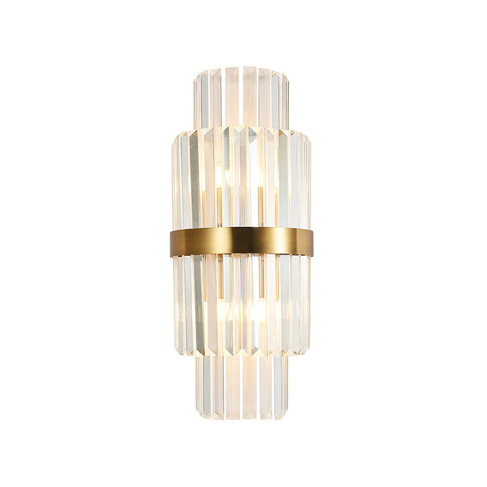 Gold Layered Crystal Wall Lamp