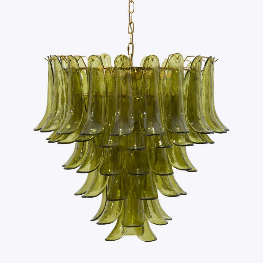 Green Petalo Murano Chandelier