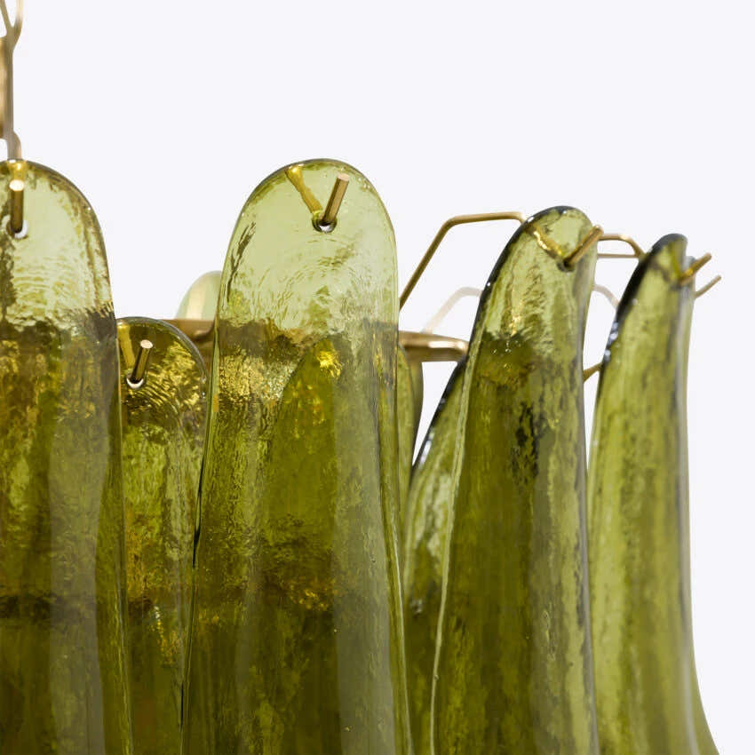 Green Petalo Murano Chandelier