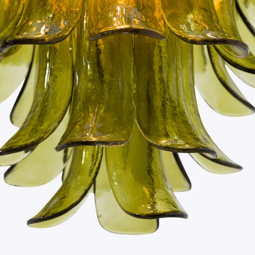 Green Petalo Murano Chandelier