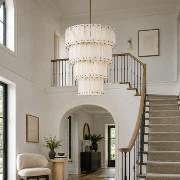 Simona Alabaster Round 4-Tier Chandelier