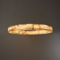 HALO 600 LED ring suspended lamp – Alabaster natural stone