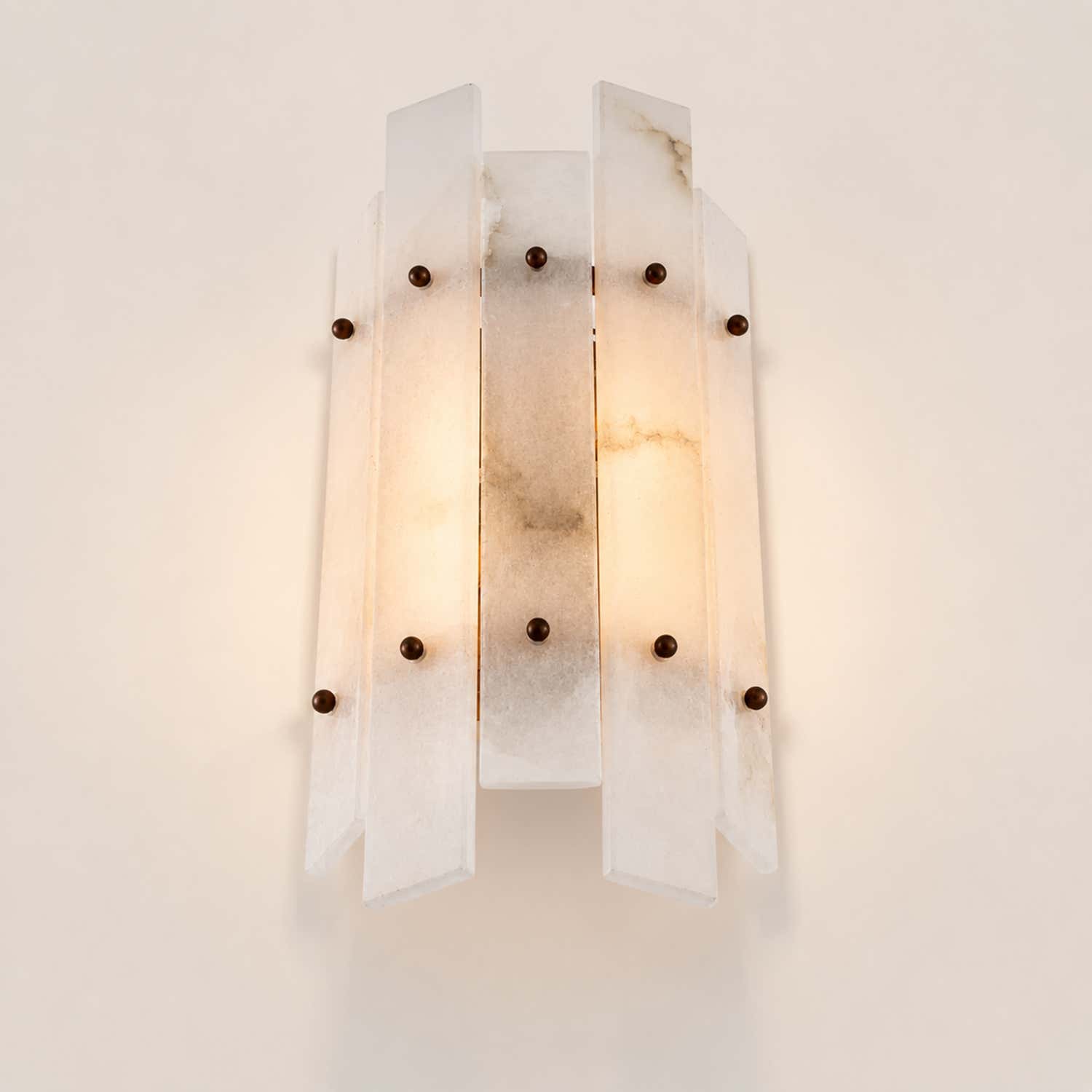 Simona Alabaster Wall Lamp Ruby