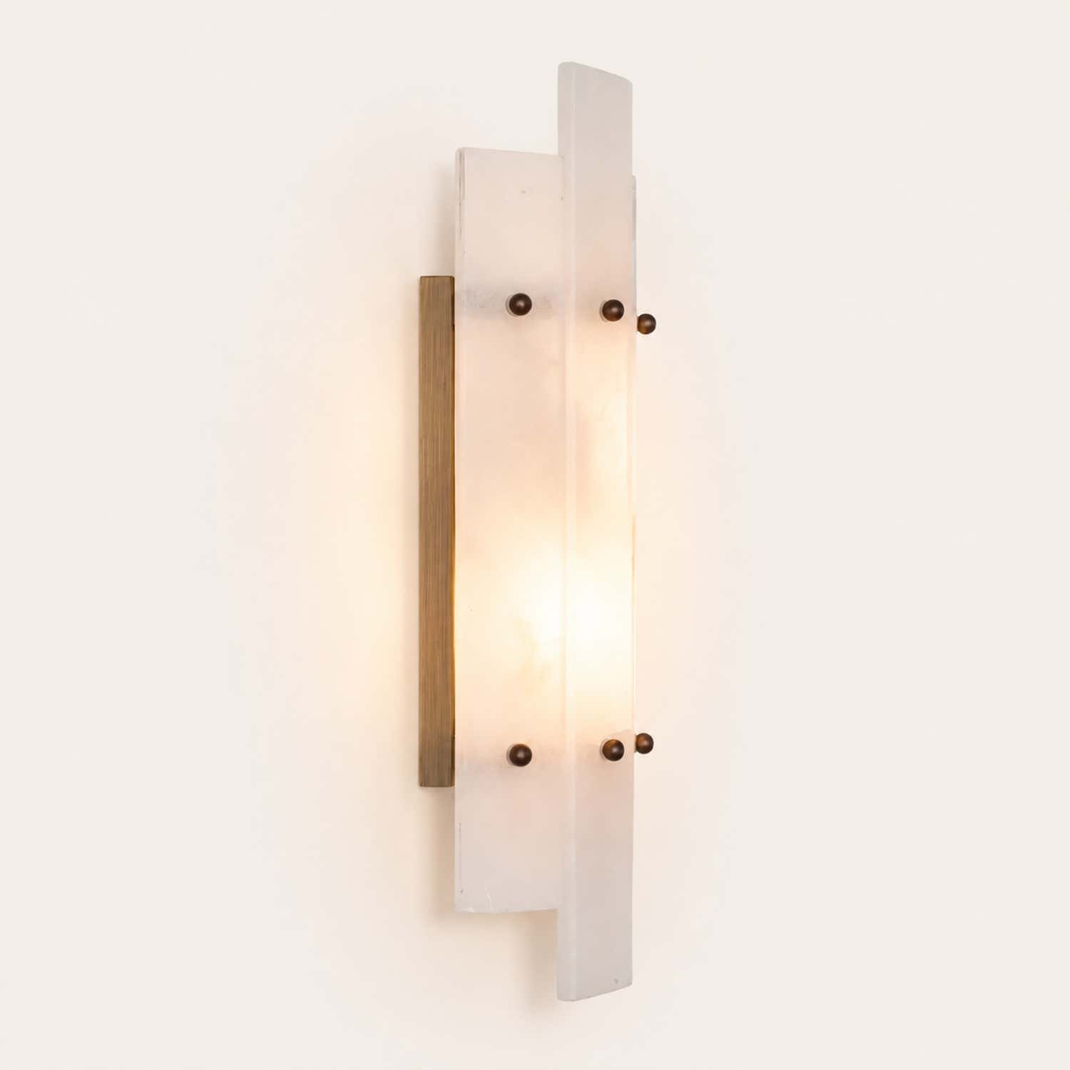 Simona Alabaster Wall Lamp Ruby