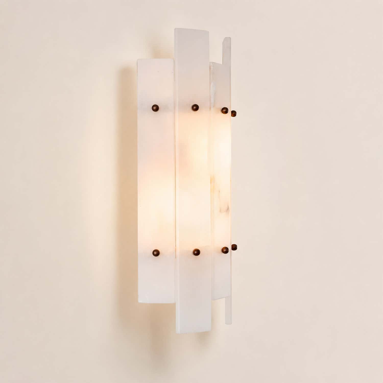 Simona Alabaster Wall Lamp Ruby
