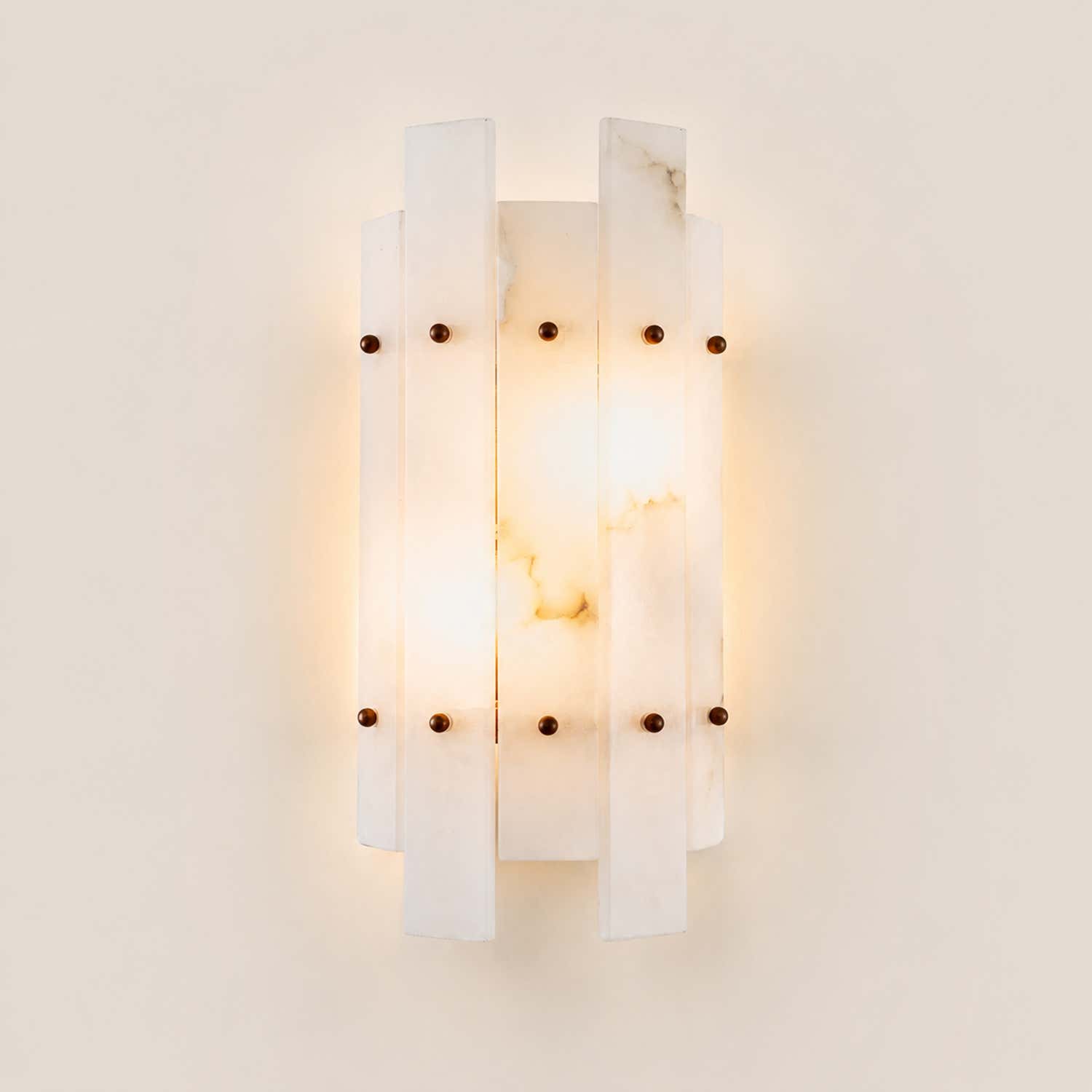 Simona Alabaster Wall Lamp Ruby